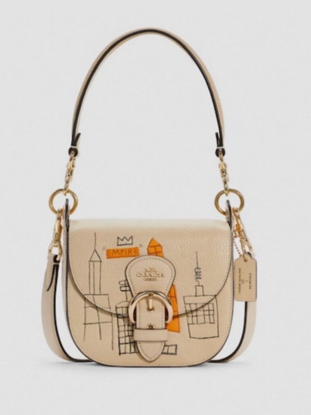 Coach X Jean-Michel Basquiat Kleo Shoulder Bag 17 limited edition handbag C566